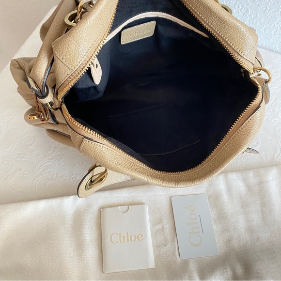 Chloe beige medium paraty bag - Picture 9 of 10